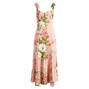Reformation 'Nadira' Pink Tie Strap Dress Size 4